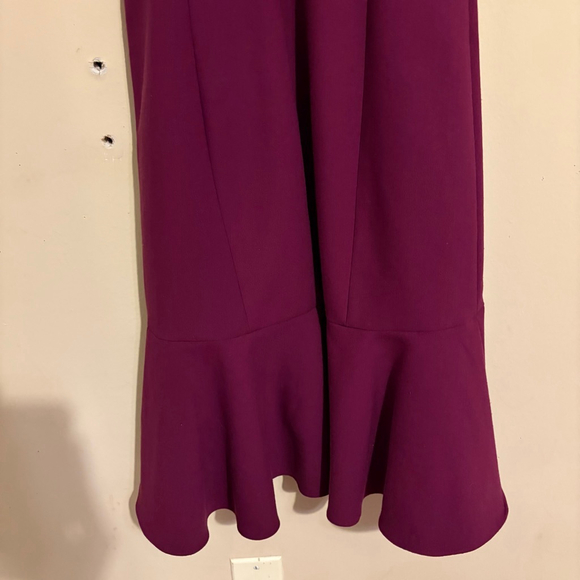 Cinq à Sept Micah Asymmetrical Purple Cold Shoulder Dress Size 2 - Picture 11 of 15